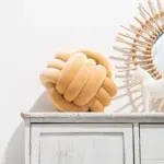 Decorative Knotted Suede Effect Ball Soft Cushion tag1