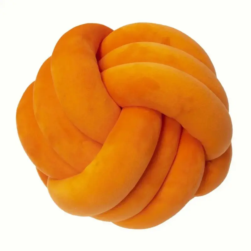 Decorative Knotted Suede Effect Ball Soft Cushion tag1