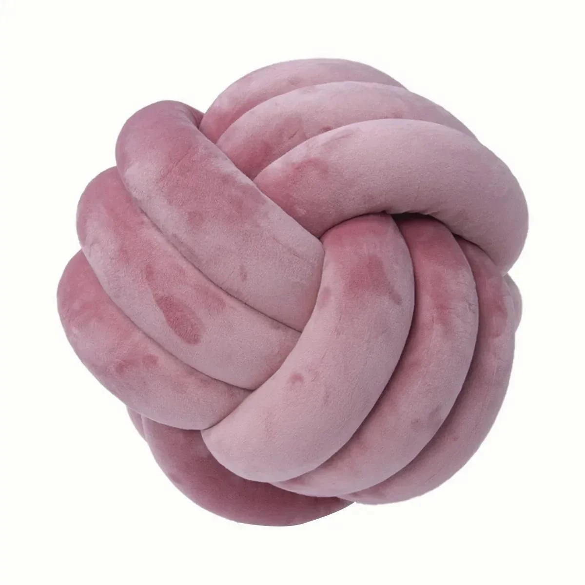 Decorative Knotted Suede Effect Ball Soft Cushion -  - #tag1#