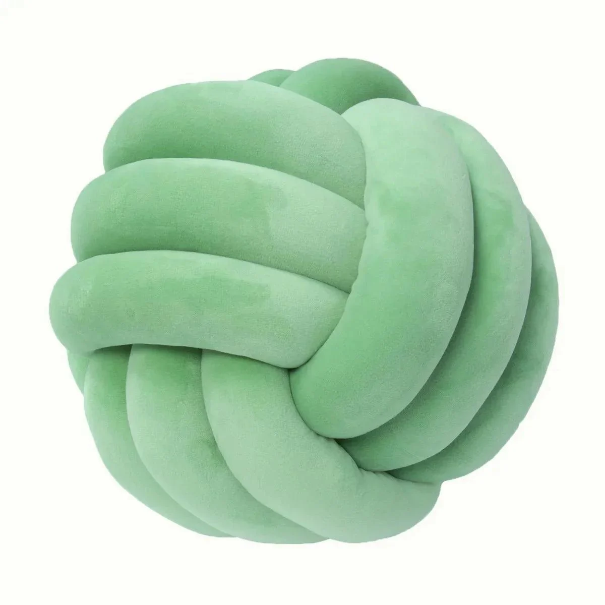 Decorative Knotted Suede Effect Ball Soft Cushion -  - #tag1#