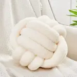 Decorative Knotted Teddy Ball Soft Cushion tag1