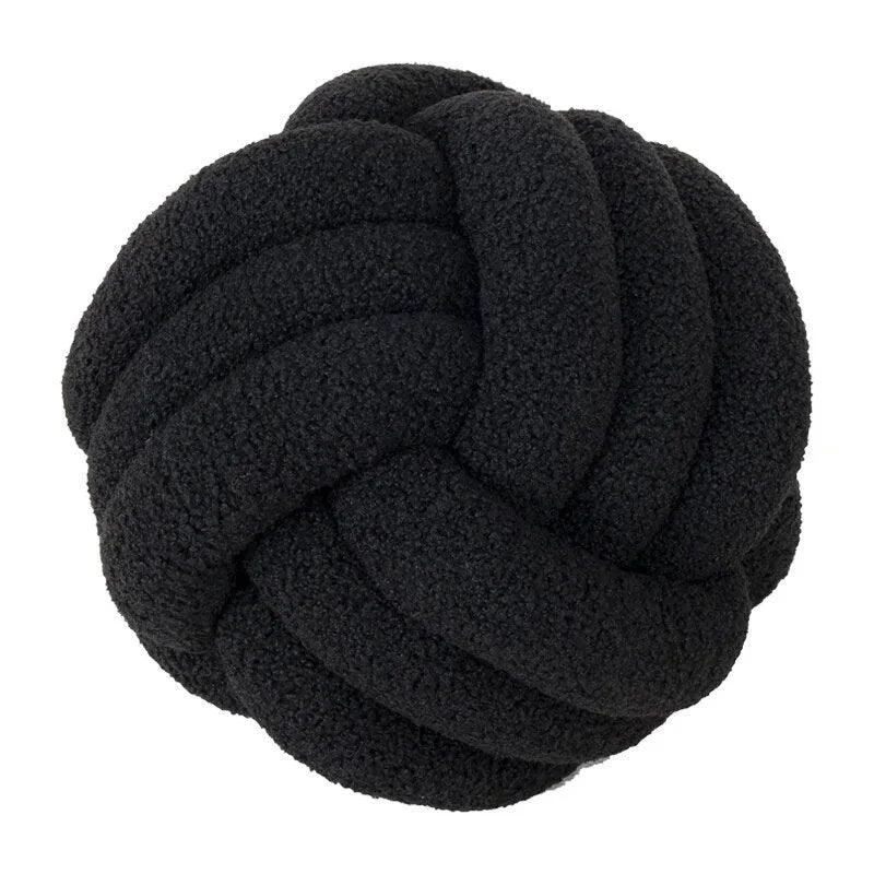 Decorative Knotted Teddy Ball Soft Cushion -  - #tag1#