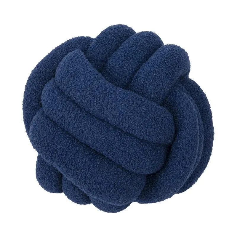 Decorative Knotted Teddy Ball Soft Cushion -  - #tag1#