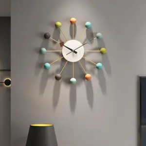 Decorative Large Silent Wall Clock for Living Room 21 Inches