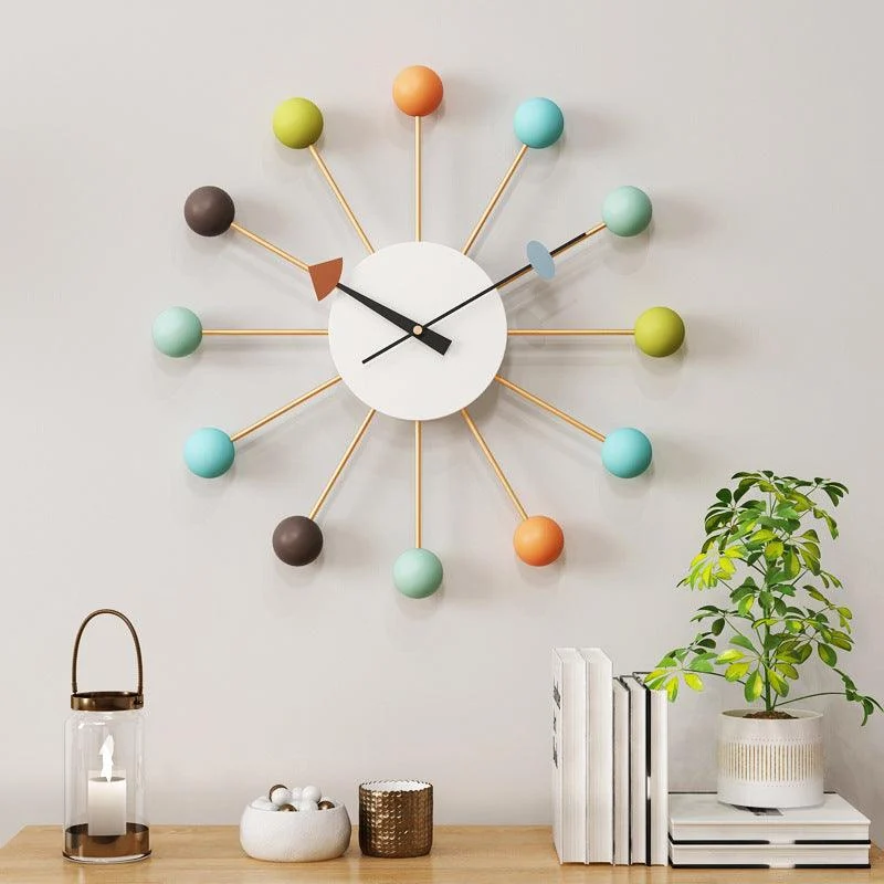 Decorative Large Silent Wall Clock for Living Room 21 Inches -