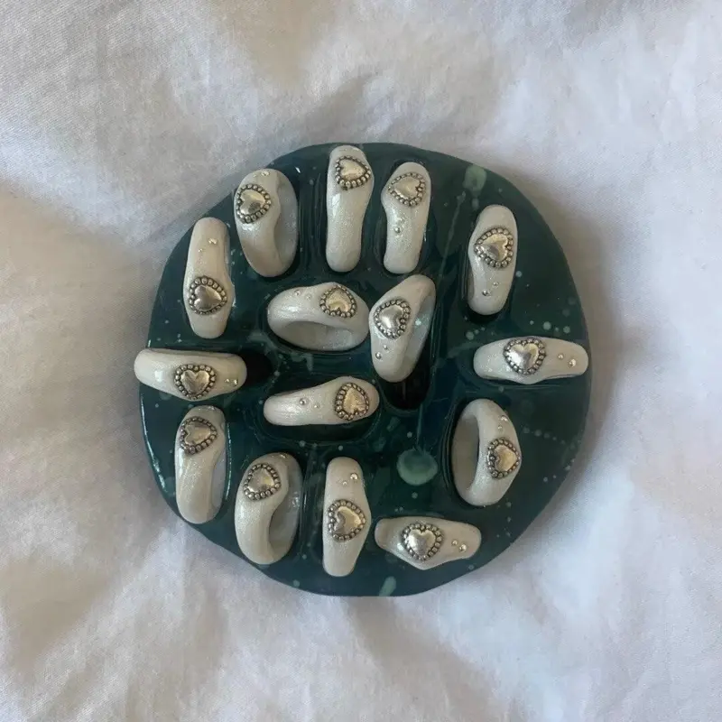 Decorative Mini Ring Holder Tray tag1