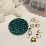 Decorative Mini Ring Holder Tray tag1