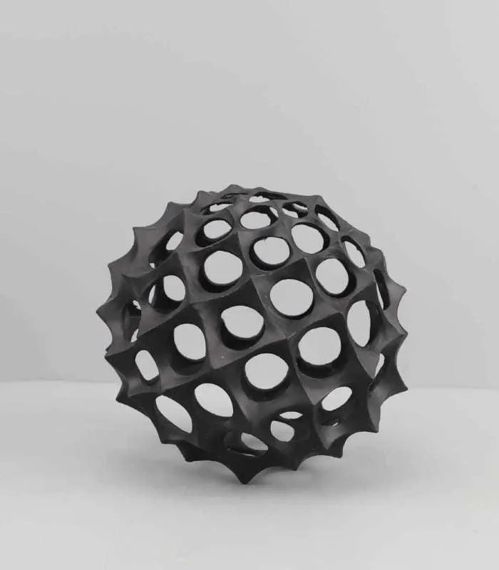 Decorative Ornament Sphere Sculpture Metal 15 cm -  - #tag1#