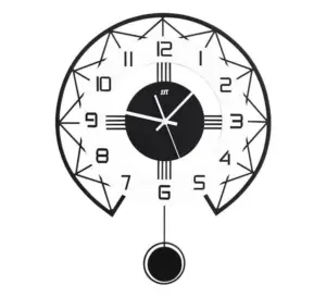 Decorative Pendulum Wall Clock for Livingroom Battery Operated