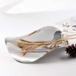 Decorative Platter Stainless Steel Fruit Bowl Silver 35 cm Large tag1