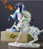 Decorative_Resin_Sculpture_Horse_White_Large_35cm_-_-_tag1_-4193011 Decorative Resin Sculpture Horse White Large 35cm tag1
