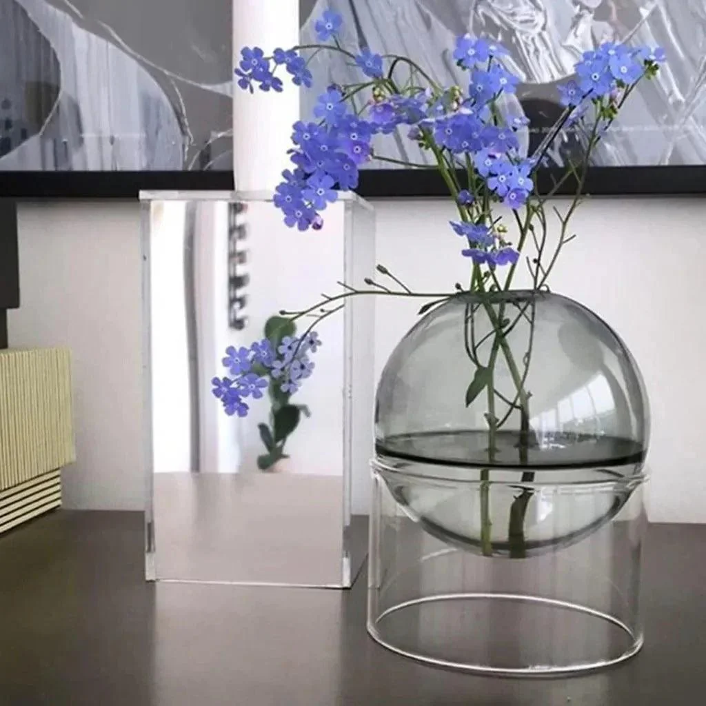 Decorative Round Modern Glass Vase -  - #tag1#