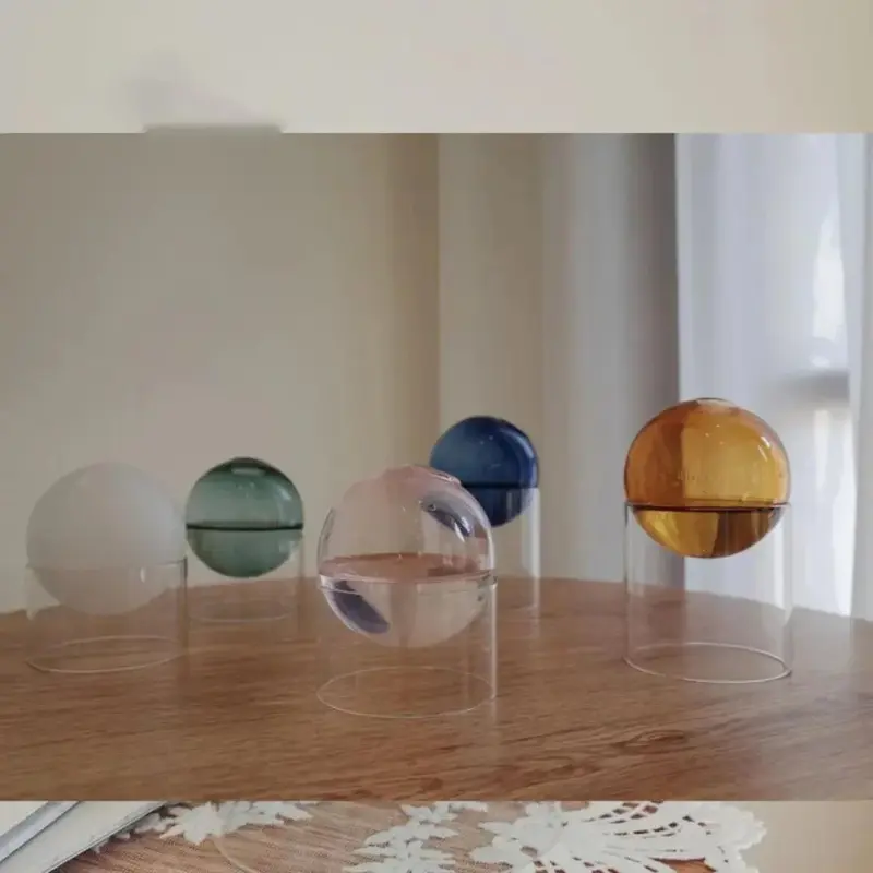 Decorative Round Modern Glass Vase tag1