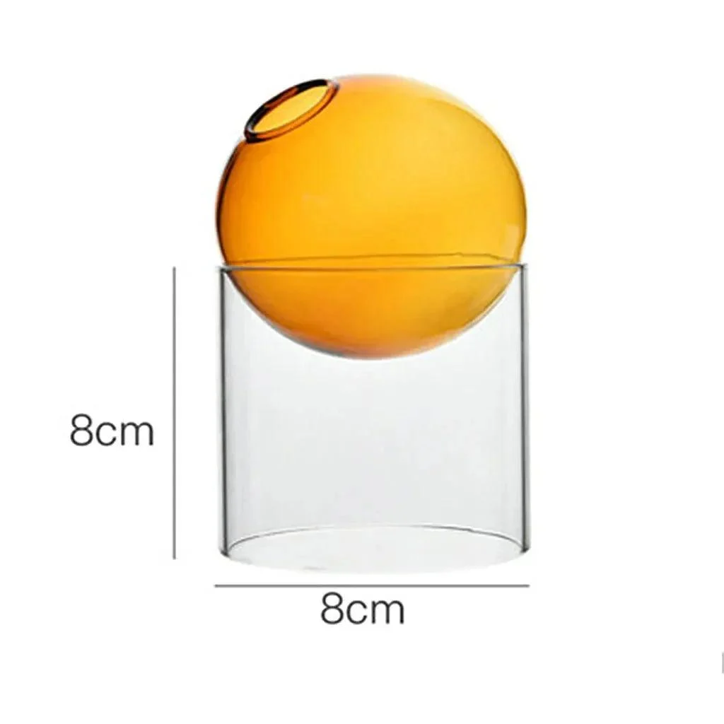 Decorative Round Modern Glass Vase -  - #tag1#