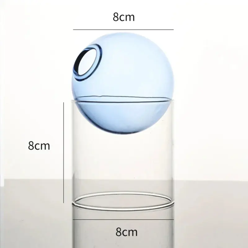 Decorative Round Modern Glass Vase tag1