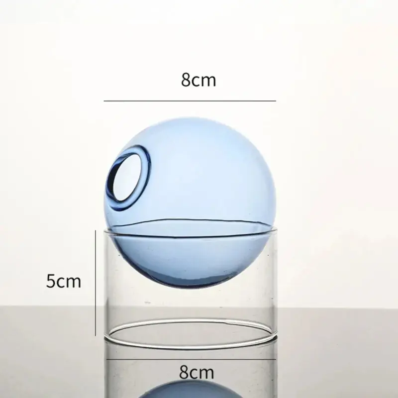 Decorative Round Modern Glass Vase tag1
