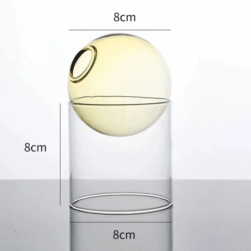 Decorative Round Modern Glass Vase tag1