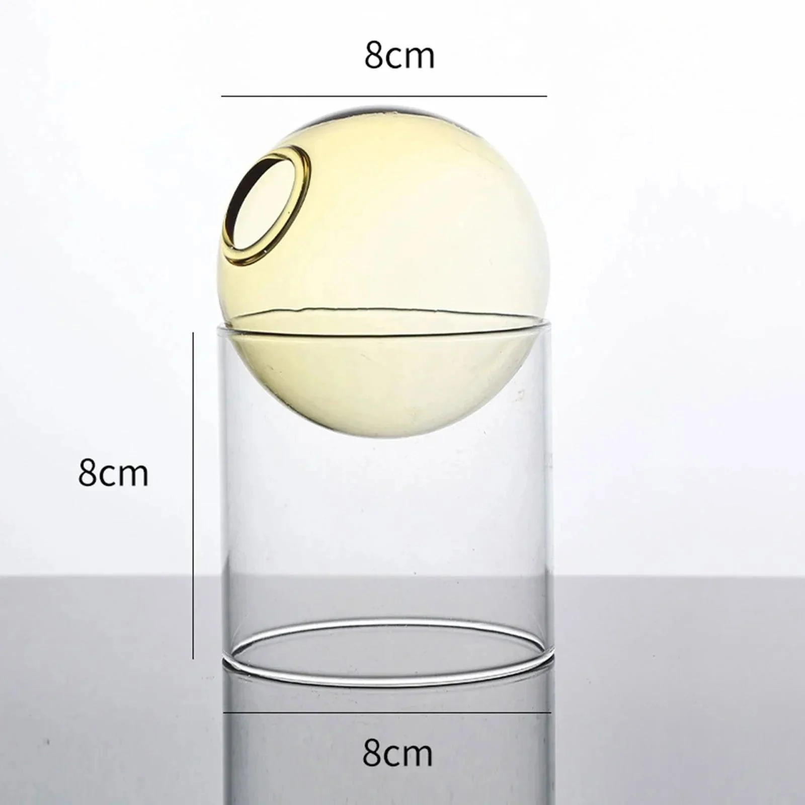 Decorative Round Modern Glass Vase -  - #tag1#
