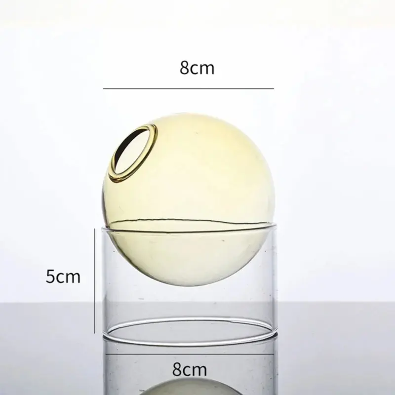 Decorative Round Modern Glass Vase tag1