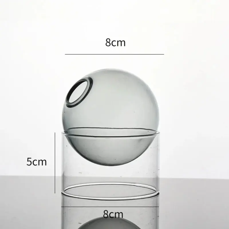 Decorative Round Modern Glass Vase tag1