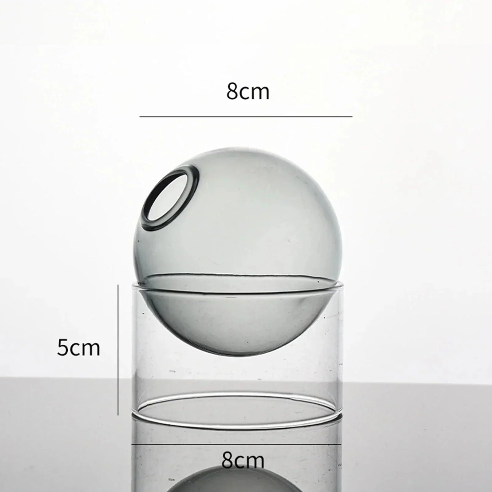Decorative Round Modern Glass Vase -  - #tag1#