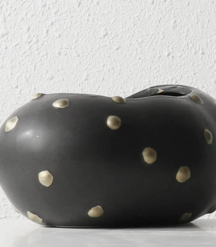 Decorative Table Vase Paola and Bowl Black & Gold -  - #tag1#