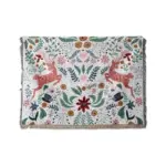 Deer Forest Holiday Vibe Throw Blanket