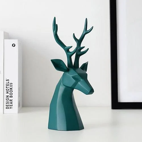 Deer Head Figurine -