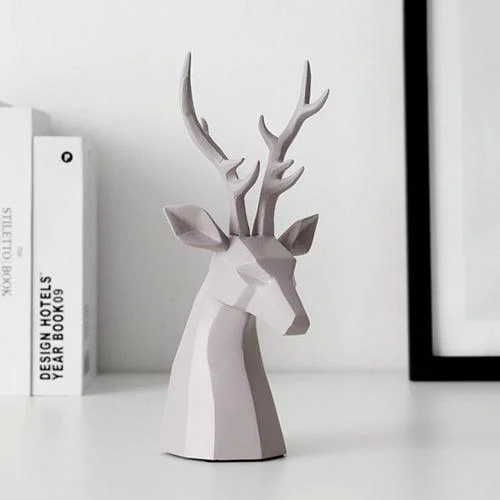 Deer Head Figurine -