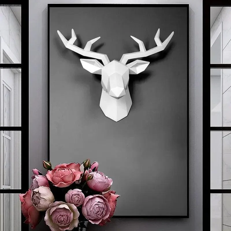 Deer Head Sculpture -