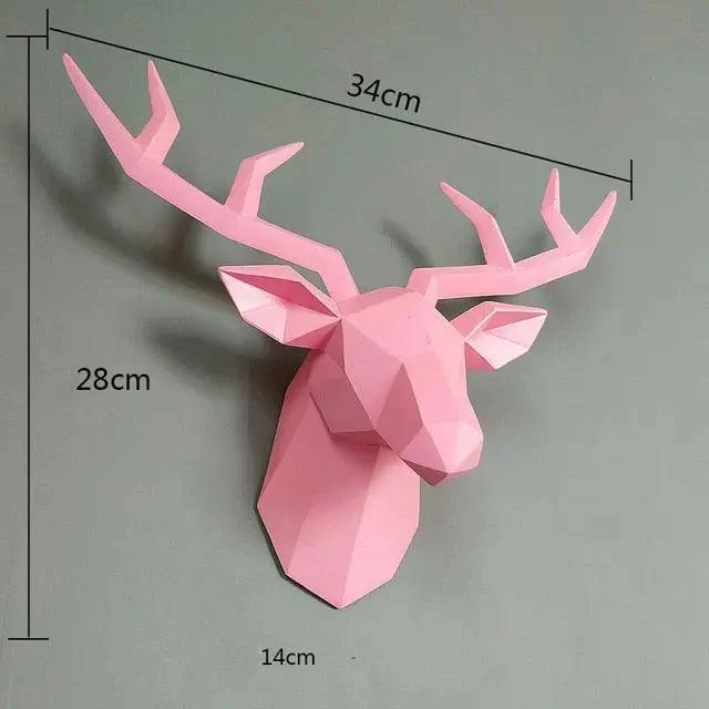 Deer Head Sculpture -