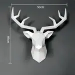 Deer Head Wall Hanging Elegant Decor for Stylish Living Rooms