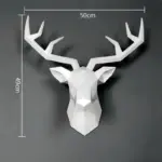 Deer Head Wall Hanging Elegant Decor for Stylish Living Rooms