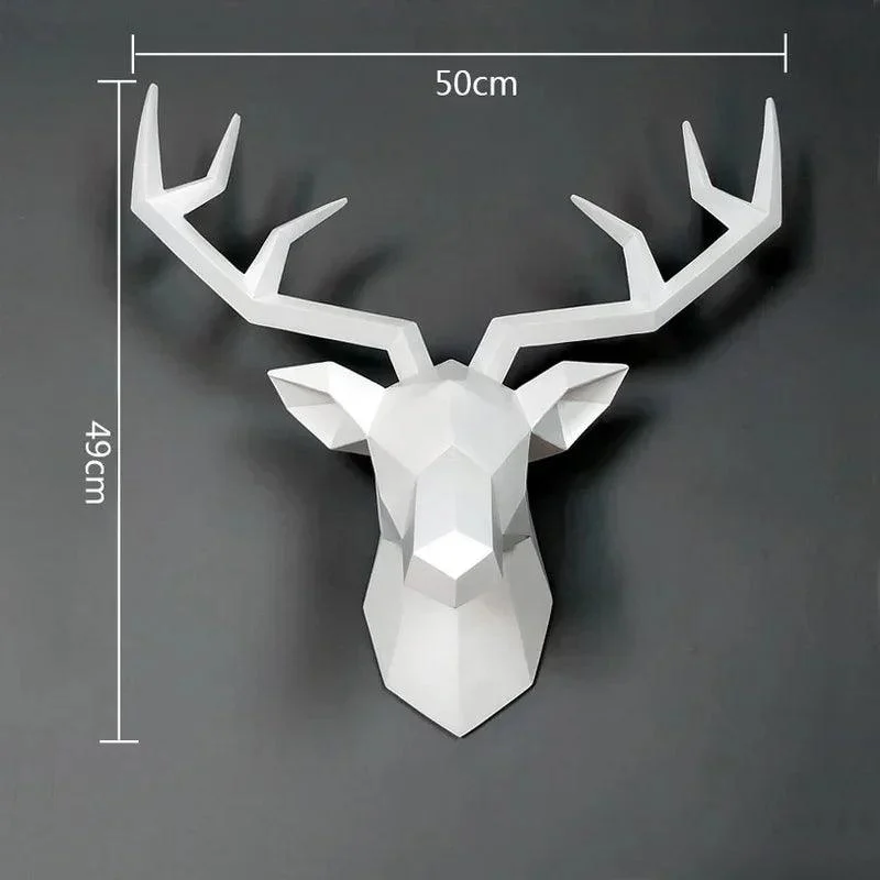 Deer Head Wall Hanging: Elegant Decor for Stylish Living Rooms -
