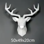 Deer Head Wall Hanging Elegant Decor for Stylish Living Rooms
