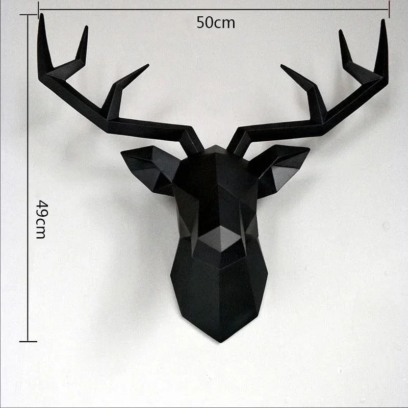 Deer Head Wall Hanging: Elegant Decor for Stylish Living Rooms -