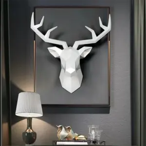 Deer Head Wall Sculpture