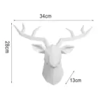 Deer Head Wall Sculpture tag1