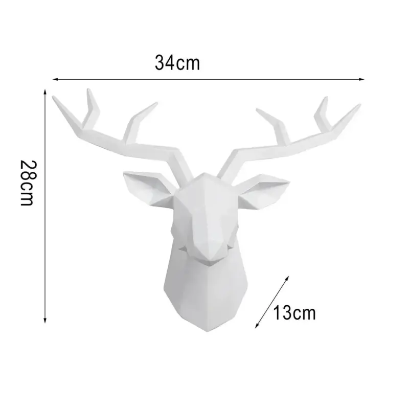 Deer Head Wall Sculpture tag1