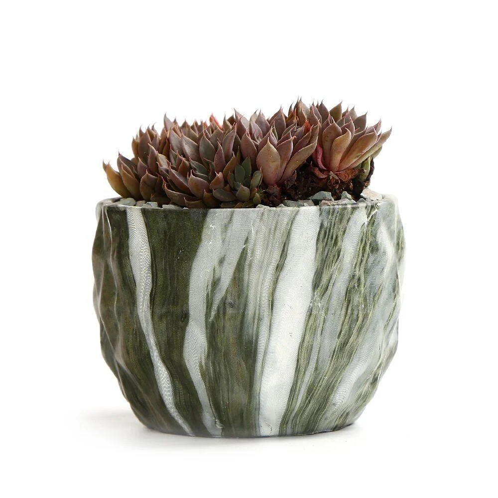 Deidra - Modern Bonsai Marbling Flower Pot (4 pcs) -  - #tag1#