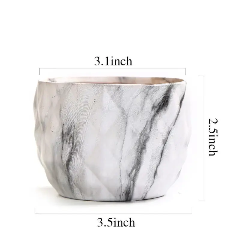 Deidra Modern Bonsai Marbling Flower Pot 4 pcs tag1