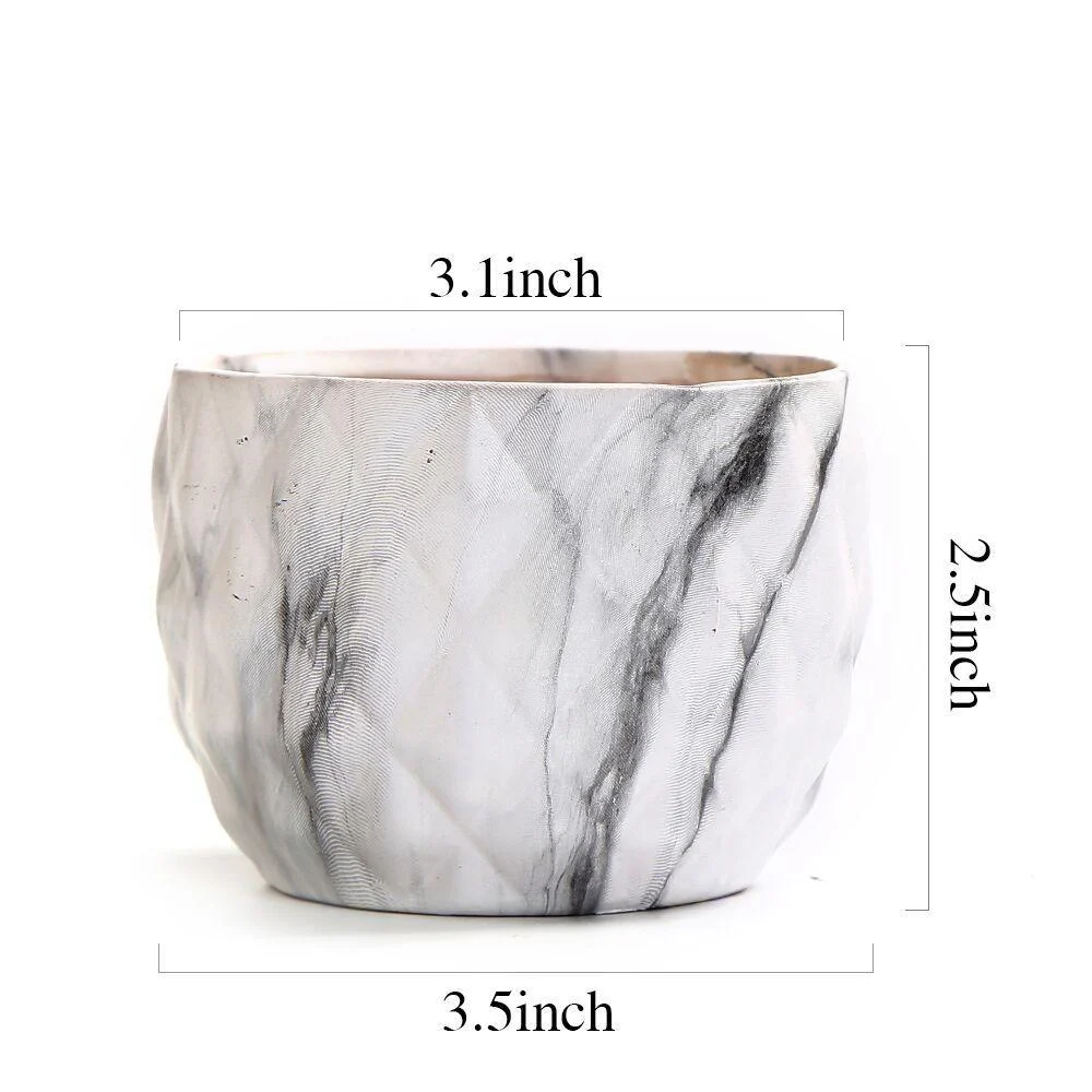 Deidra - Modern Bonsai Marbling Flower Pot (4 pcs) -  - #tag1#