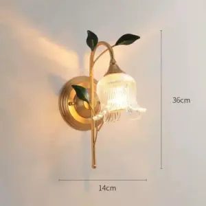 Delicate Flower Luminary Wall Sconce