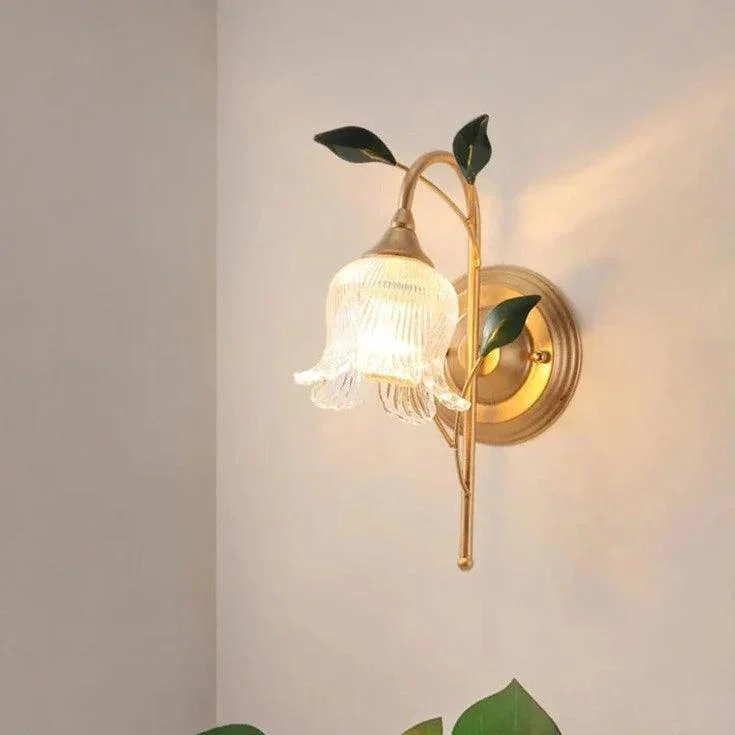 Delicate Flower Luminary Wall Sconce -  - #tag1#