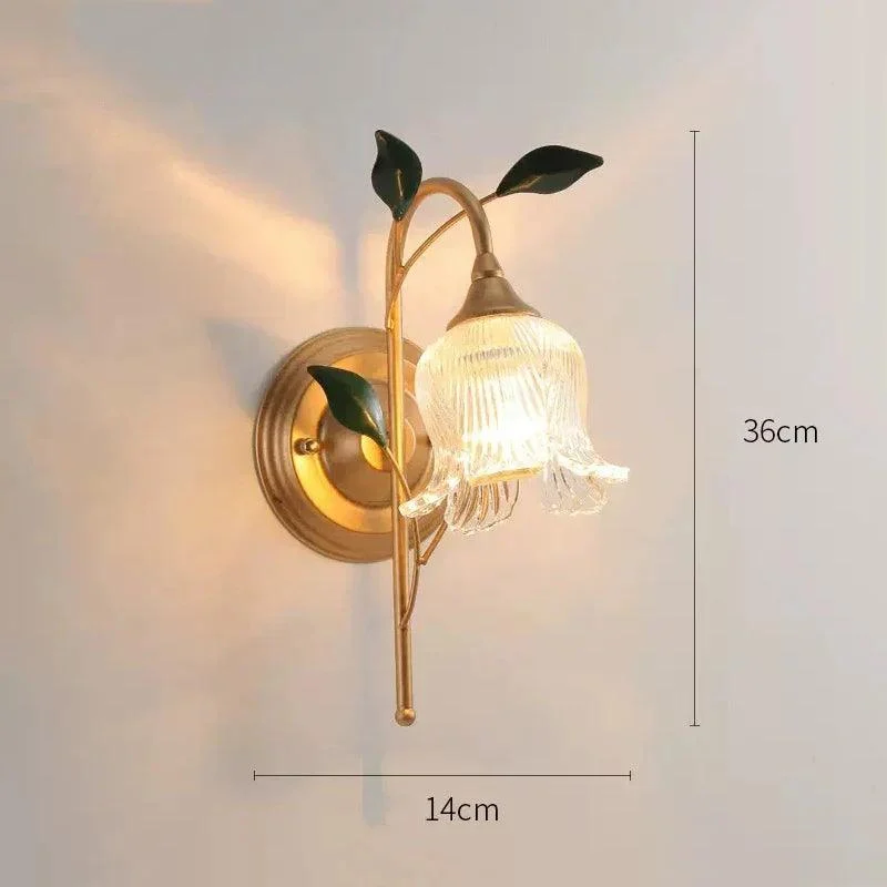 Delicate Flower Luminary Wall Sconce -  - #tag1#