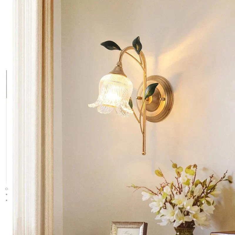 Delicate Flower Luminary Wall Sconce -  - #tag1#
