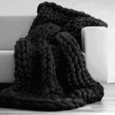 Deluxe Braided Wool Blanket -  - #tag1#