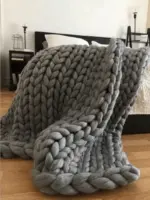 Deluxe Braided Wool Blanket tag1