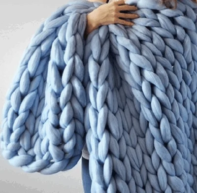 Deluxe Braided Wool Blanket -  - #tag1#