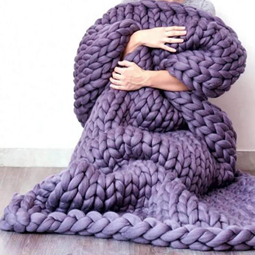 Deluxe Braided Wool Blanket -  - #tag1#